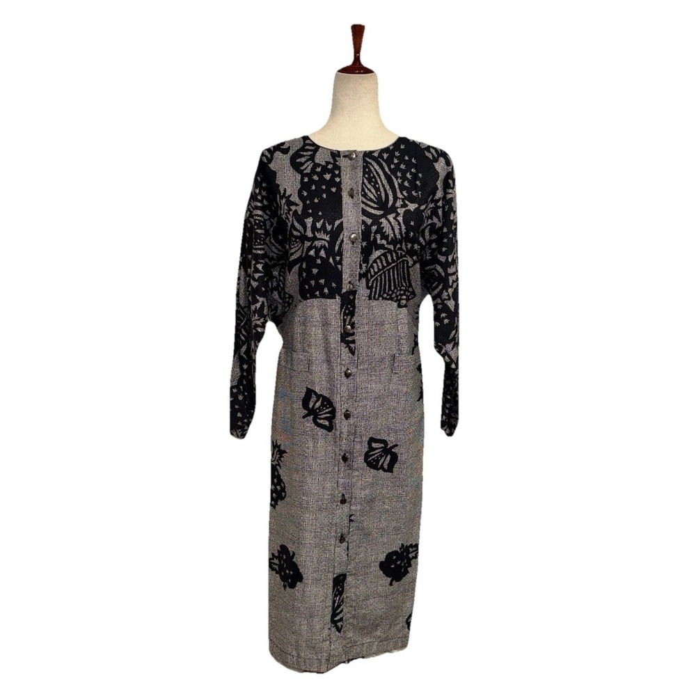 Vintage Chacok Midi Dress French Designer Minimalist Rare Chic Sz 0 US‎ Small